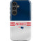NFL New England Patriots White Striped Galaxy S24 Plus Impact Case